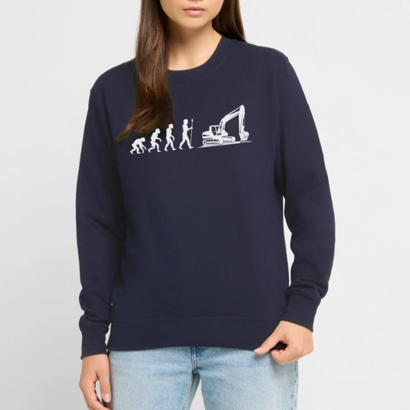 Evolution Baggerfahrer Bagger Unisex Pullover