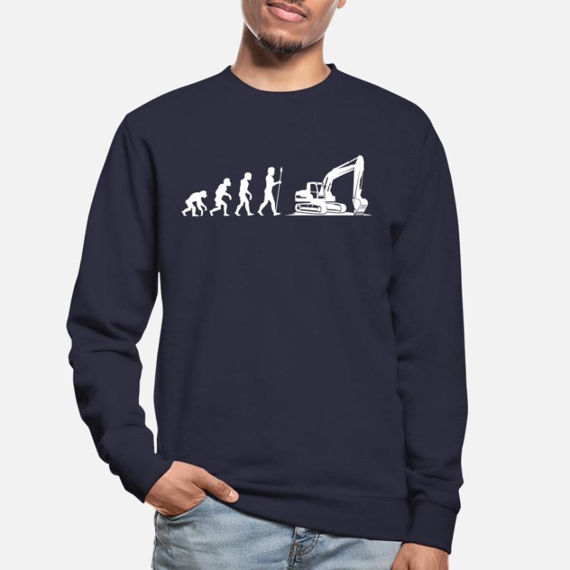 Evolution Baggerfahrer Bagger Unisex Pullover