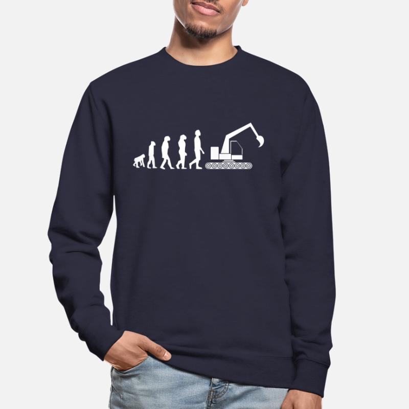 Evolution Baggerfahrer Bagger Unisex Pullover