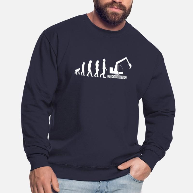 Evolution Baggerfahrer Bagger Unisex Pullover