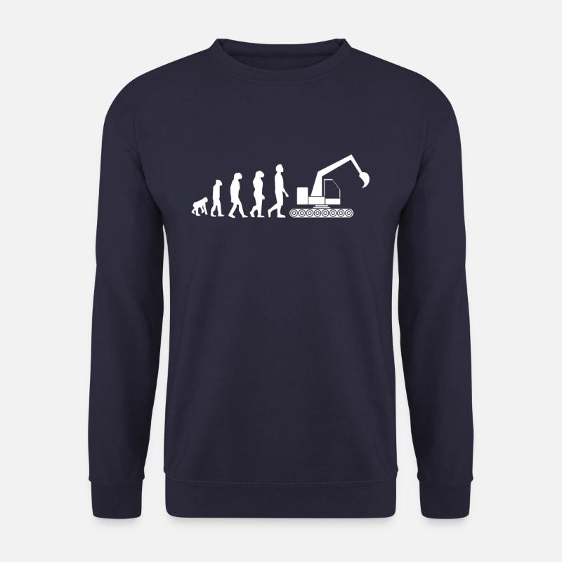 Pelle opérateur pelle Evolution - Sweat-shirt Unisexe - marine