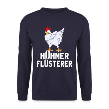 Chicken Chicken Whisperer - Unisex Sweatshirt - navy - Front - Alina (178cm) & Michal (187cm)