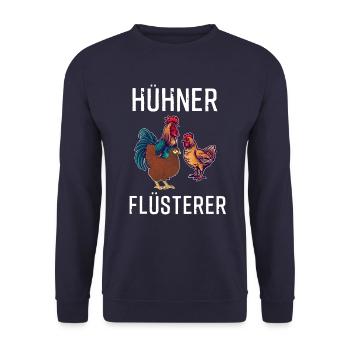 Chickens Whisperer Chicken - Unisex Sweatshirt - navy - Front - Alina (178cm) & Michal (187cm)