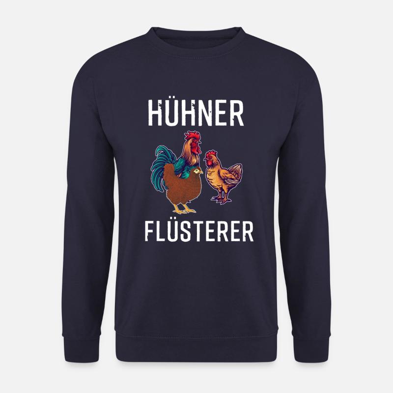 Chickens Whisperer Chicken - Unisex Sweatshirt - navy