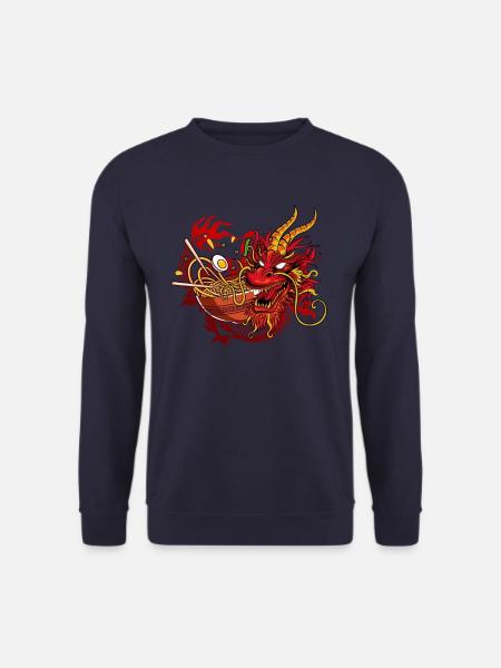 Ramen dragon japon - Sweat-shirt Unisexe - marine