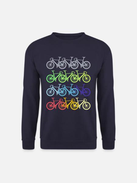 Bike Fahrradfahrer Fahrrad - Unisex Pullover - Navy