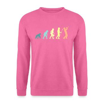 Evolution trumpet trumpeter - Unisex Sweatshirt - pink - Front