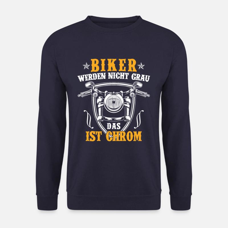 Biker werden nicht grau das ist Chrom Motorrad - Unisex Pullover - Navy