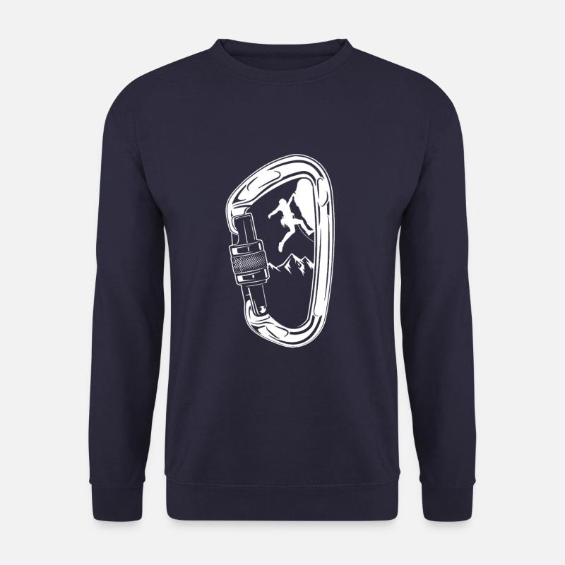 Climbing climber mountains - Unisex Sweatshirt - navy