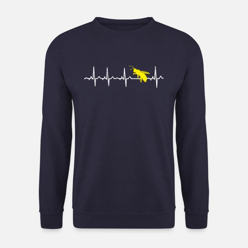 Biene Imker Herzschlag - Unisex Pullover - Navy