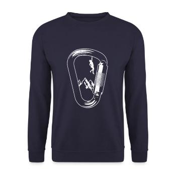 Grimpeur grimpeur mousqueton - Sweat-shirt Unisexe - marine - Devant - Alina (178cm) & Michal (187cm)