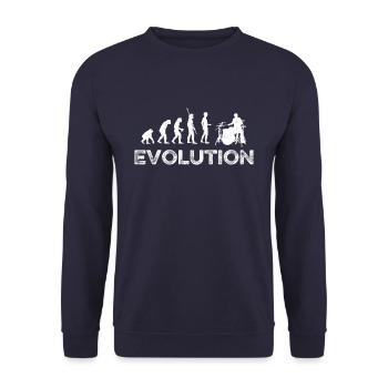 Tambours de batteur Evolution - Sweat-shirt Unisexe - marine - Devant - Alina (178cm) & Michal (187cm)