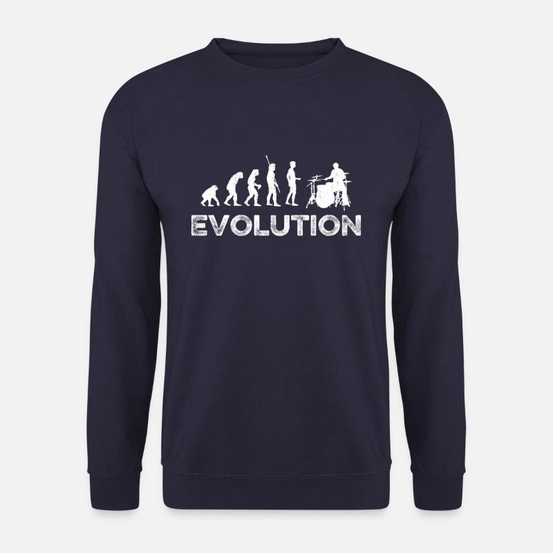 Evolution drummer drums - Unisex Sweatshirt - navy