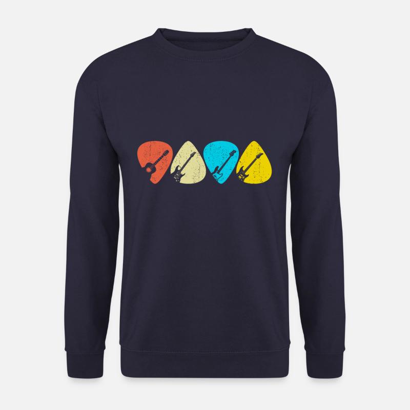 Retro Picking Gitarren - Unisex Pullover - Navy