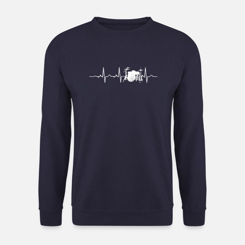 Herzschlag Schlagzeug - Unisex Pullover - Navy