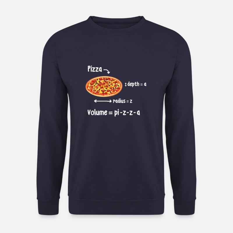 Pizza math math - Unisex Sweatshirt - navy