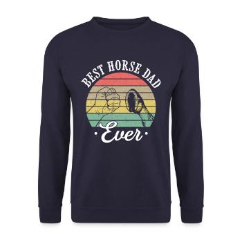 Meilleur cheval papa jamais monté - Sweat-shirt Unisexe - marine - Devant - Alina (178cm) & Michal (187cm)
