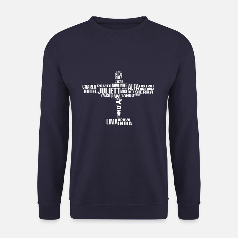 Pilot pilot alphabet - Unisex Sweatshirt - navy
