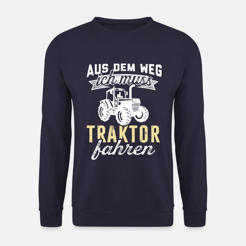 Aus Dem Weg Traktor Fahren Traktoren - Unisex Pullover - Navy