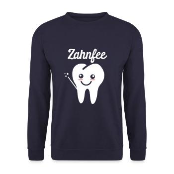 Zahnfee Zahnarzt Ärztin - Unisex Pullover - Navy - Vorne - Alina (178cm) & Michal (187cm)