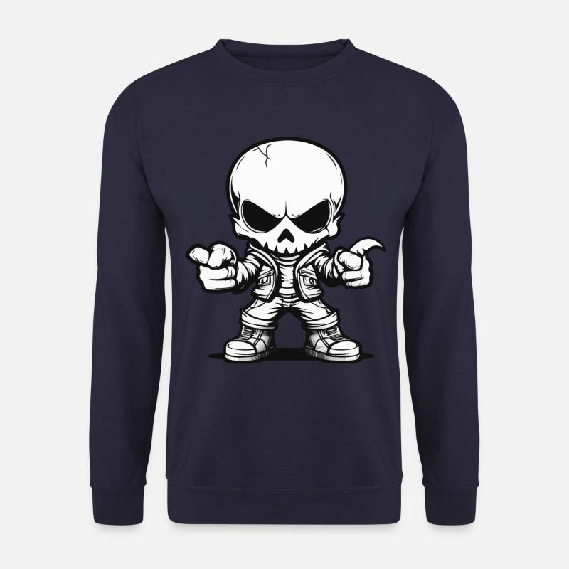 Zombie Skeleton Skull Halloween - Unisex Sweatshirt - navy