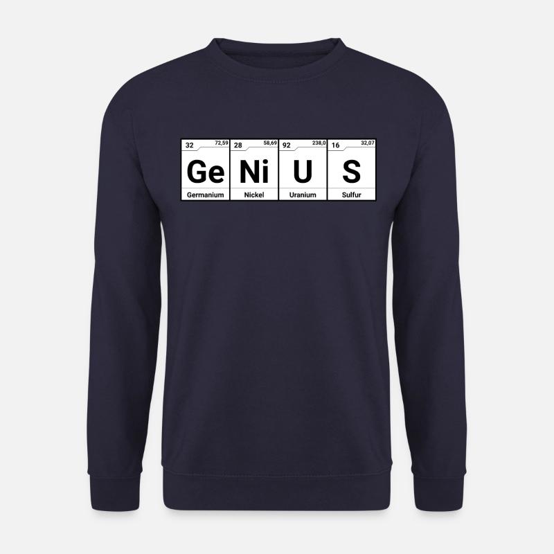 Genius elements periodic table - Unisex Sweatshirt - navy