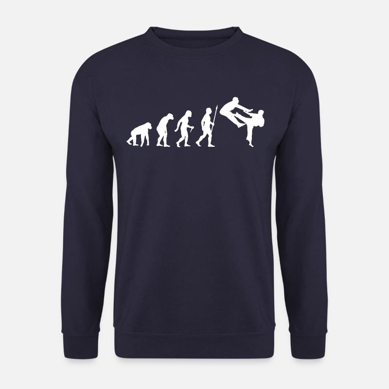LUSTIGE KARATE-EVOLUTION - Unisex Pullover - Navy