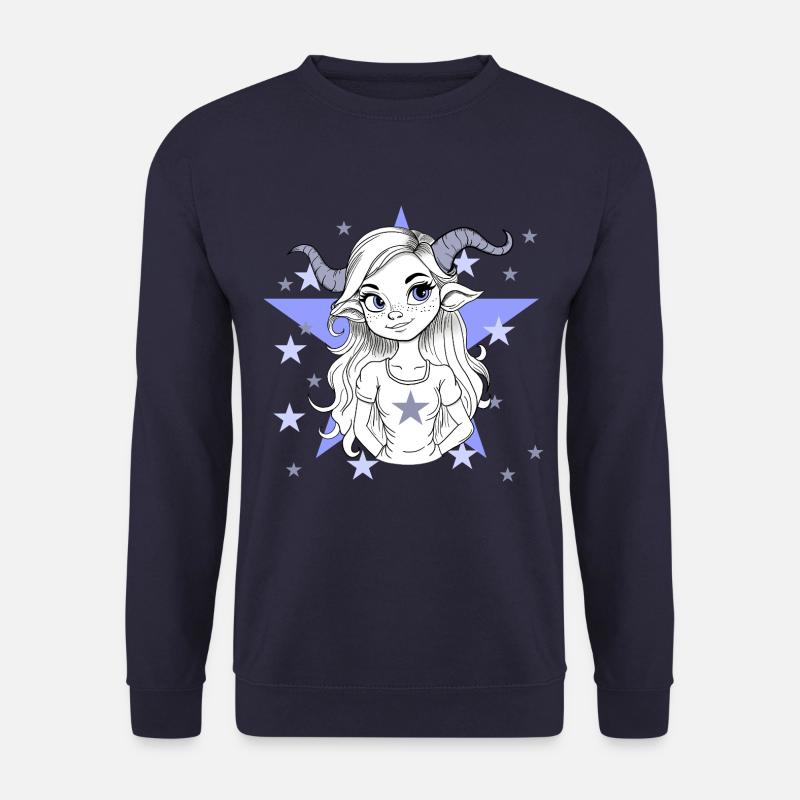 Sternzeichen Widder Frau Mädchen - Unisex Pullover - Navy