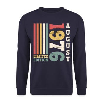 Edition Limitée Août 1976 46ème Anniversaire Hommes - Sweat-shirt Unisexe - marine - Devant - Alina (178cm) & Michal (187cm)