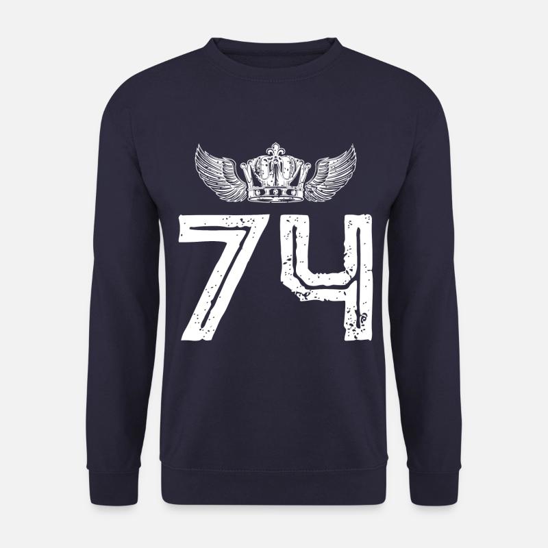 74 Number crown - Unisex Sweatshirt - navy