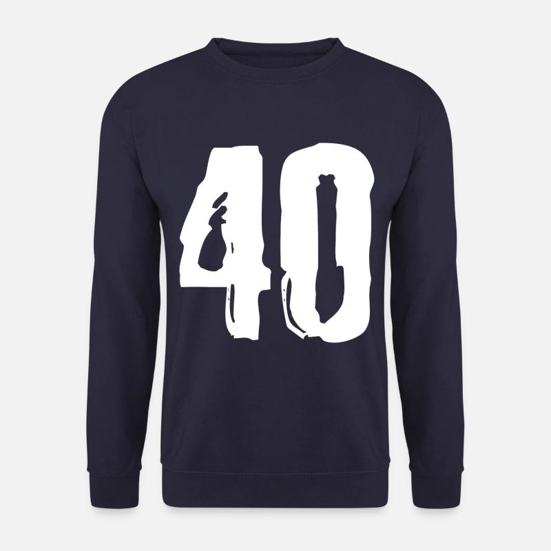 40 Zahl Trikot - Unisex Pullover - Navy