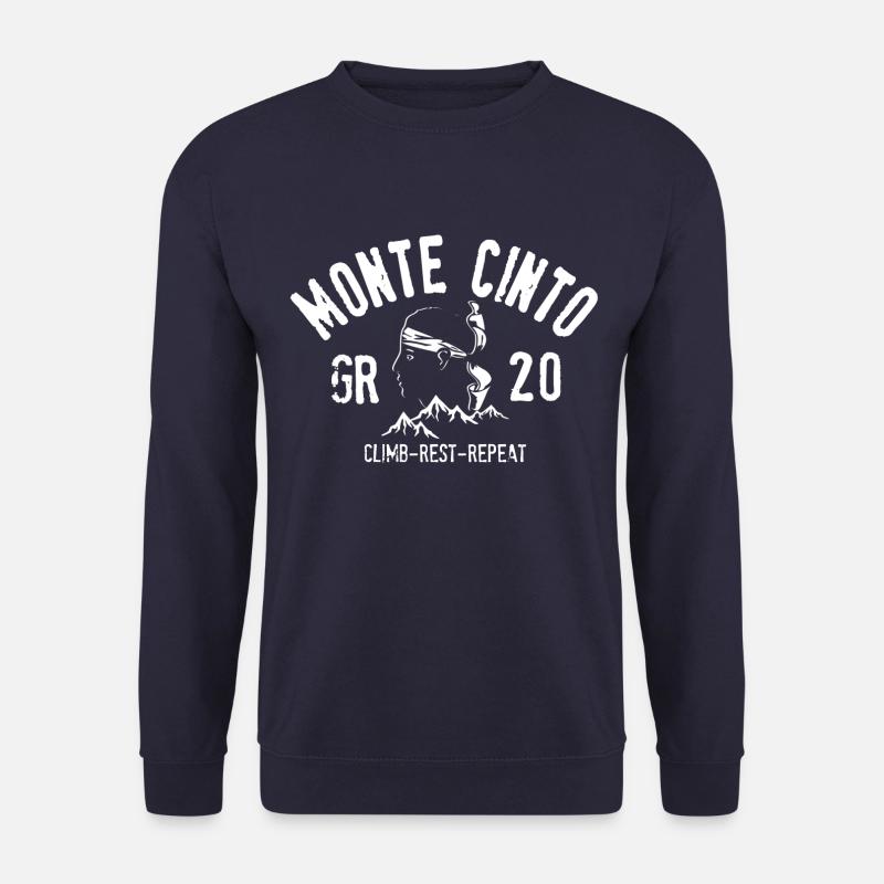Monte cinto GR 20 Kletterrast Wiederholung - Unisex Pullover - Navy