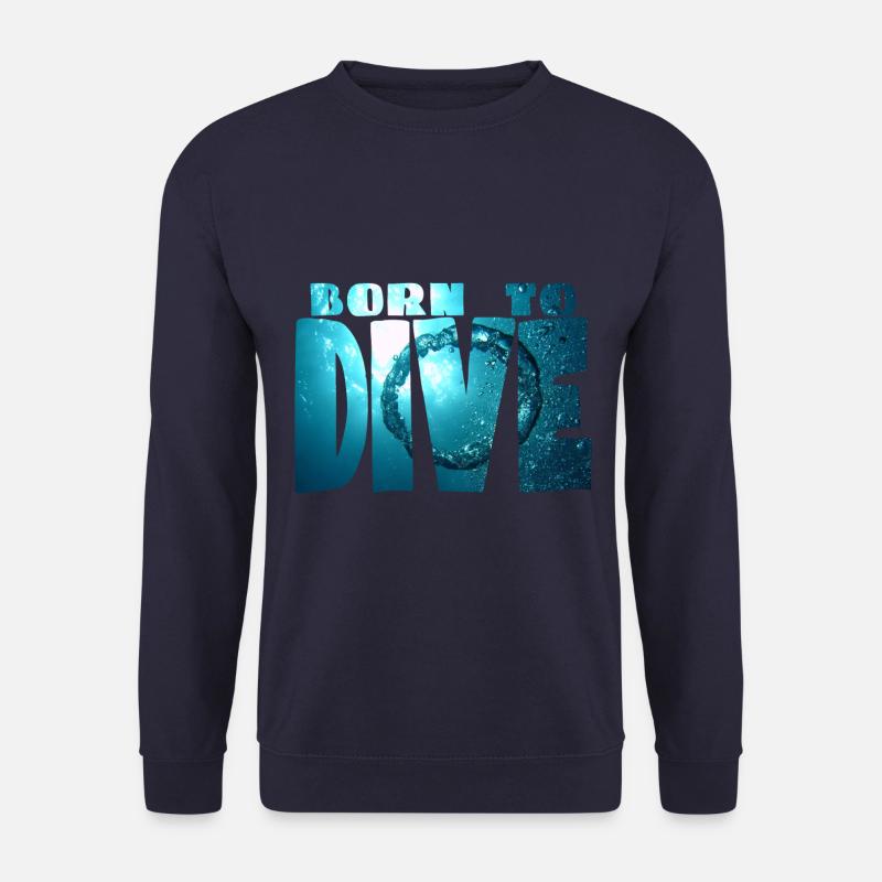 born to dive - Unisex Sweatshirt - navy