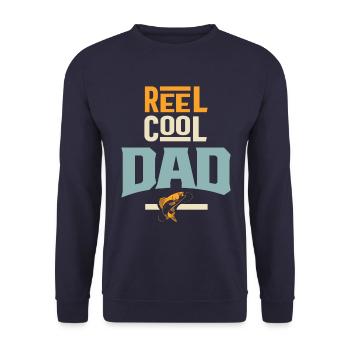 Die Spulen-coole Vati-Vater-Großvater-Geschenke der Männer - Unisex Pullover - Navy - Vorne - Alina (178cm) & Michal (187cm)
