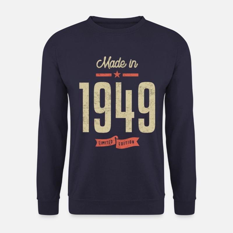 Made In 1949 Geburtstagsgeschenk - Unisex Pullover - Navy