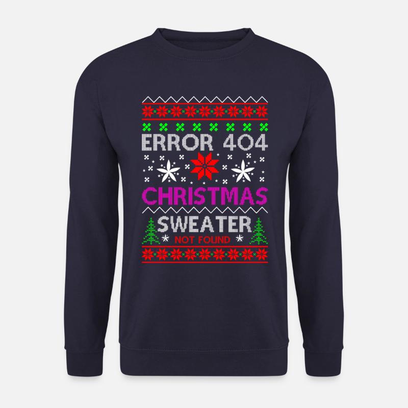 error ugly christmas - Unisex Pullover - Navy