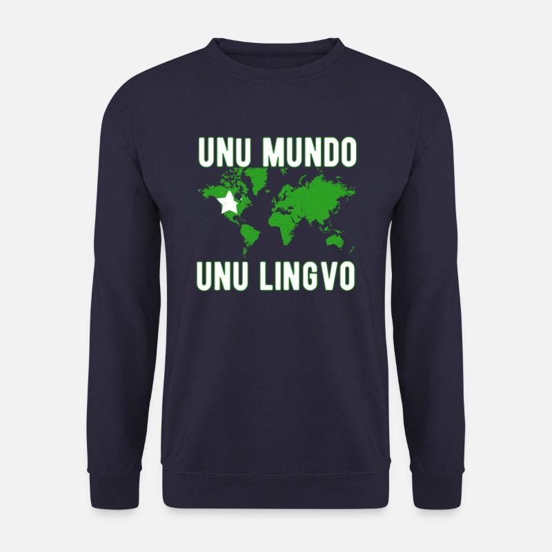Esperanto world language - Unisex Sweatshirt - navy