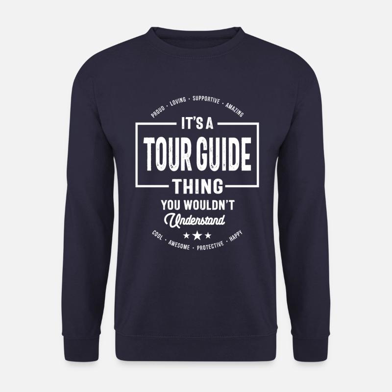 Titre du poste de guide touristique - Sweat-shirt Unisexe - marine
