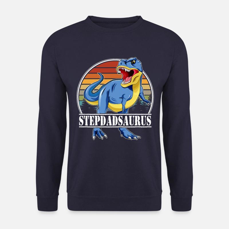 Dinosaurier-Familie - Stepdadsaurus - Unisex Pullover - Navy