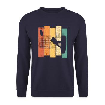 Kitesurfer kite kiteboard kitesurfing - Sweat-shirt Unisexe - marine - Devant - Alina (178cm) & Michal (187cm)
