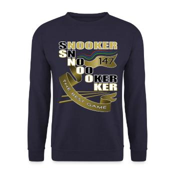 Snooker, Snooker Masters, Billard, Billard Masters - Unisex Pullover - Navy - Vorne - Alina (178cm) & Michal (187cm)