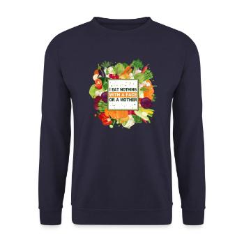 Vegan Vegan Animal Welfare Veggie Veganisme Dicton - Sweat-shirt Unisexe - marine - Devant - Alina (178cm) & Michal (187cm)