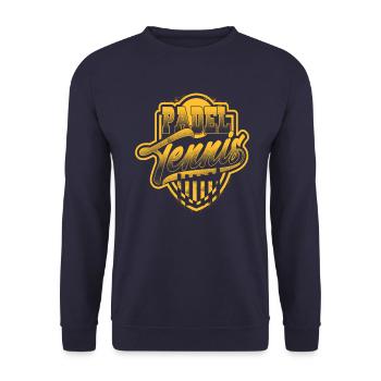 Logo du joueur de padel de padel de tennis - Sweat-shirt Unisexe - marine - Devant - Alina (178cm) & Michal (187cm)