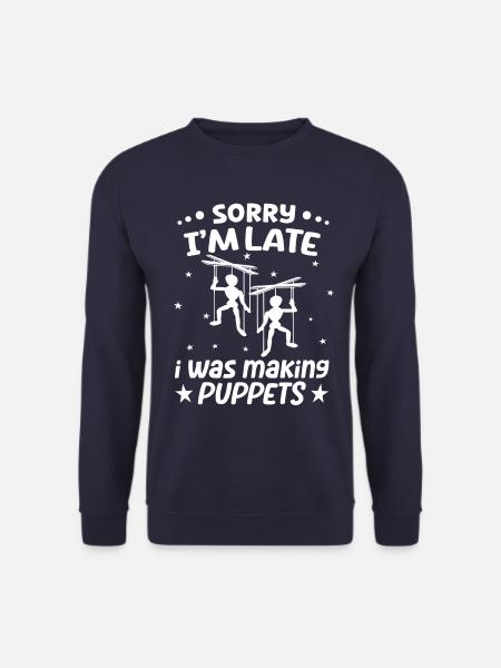 Marionetten und Puppenspieler für Puppenspiel - Unisex Pullover - Navy