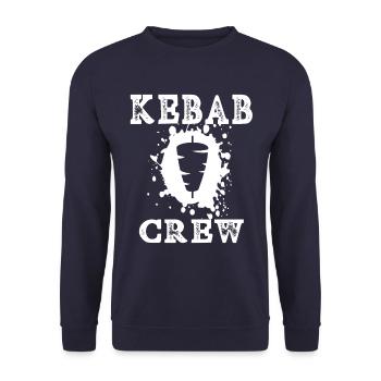 L’équipe de Döner Kebab - Sweat-shirt Unisexe - marine - Devant - Alina (178cm) & Michal (187cm)