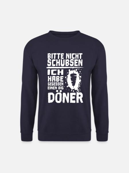 Döner Kebab essen - Bitte nicht schubsen! - Unisex Pullover - Navy