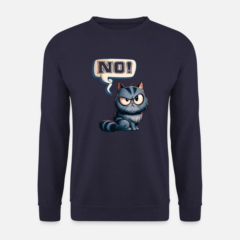Chat - Non ! Drôle de chaton - Sweat-shirt Unisexe - marine