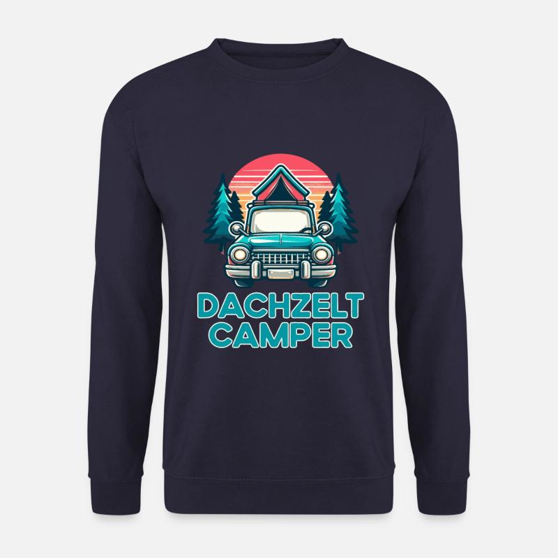 Dachzelt Camper Retro Dachzeltcamping Autodachzelt - Unisex Pullover - Navy