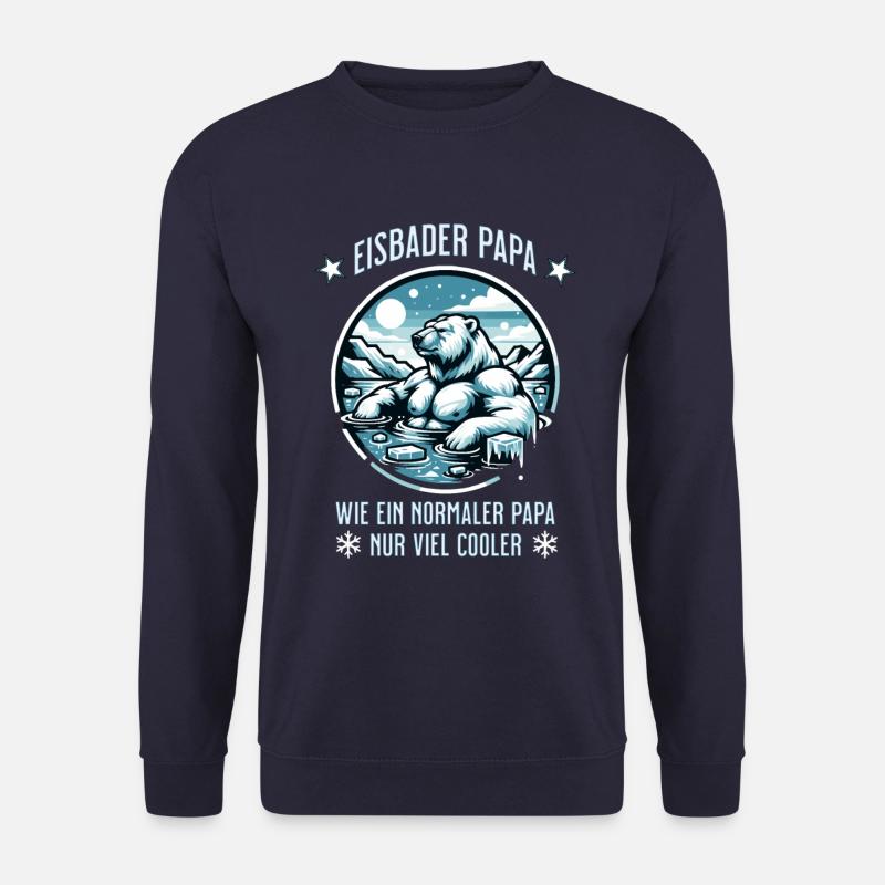 Der Eisbär Eisbader – Kältetherapie im Eisbad - Unisex Pullover - Navy