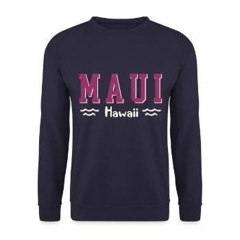 Maui Hawaii - Unisex Pullover - Navy - Vorne - Alina (178cm) & Michal (187cm)